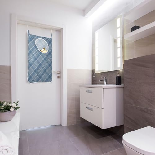 1PC Hanging Laundry Hamper Bag Over the Door Laundry Hamper Wall Hamper Large - Image 7
