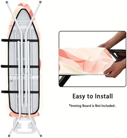Nuxovilar Soft Gradient Leaf Ironing Board Cover 15x54 Polyester - Image 5