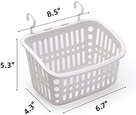 3PCS Plastic Hanging Baskets for Shower, Hanging Basket Organizer - Image 2