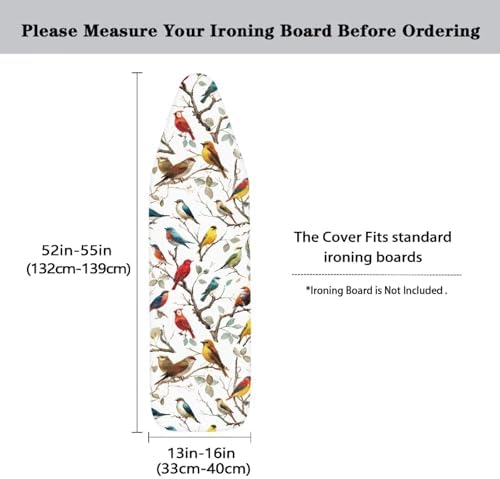 Hummingbirds Ironing Board Covers Standard Stylish Washable Ironing Board - Image 5