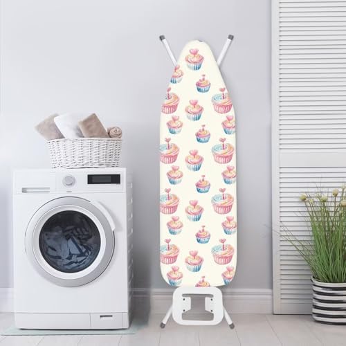 Cupcake Steam Ironing Board Cover, Cake Love Heart Candle Standard Size Iron - Image 3