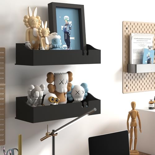 Acrylic Shower Organizer 3 Pack, Acrylic Adhesive Shelves Wall Mounted Bathroom - Image 3