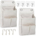 2-Pack Hanging Storage Organizer, Over The Door Hanging Bags/Wall Baskets by LASAMOLL