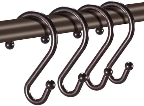 Shower Curtain Hooks, Metal Shower Hooks by BellRhein