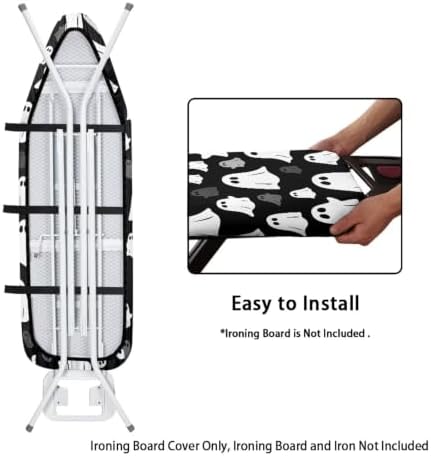 Ghost Heavy Duty Ironing Board Cover and Pad Thick Stain Resistant Padding - Image 4