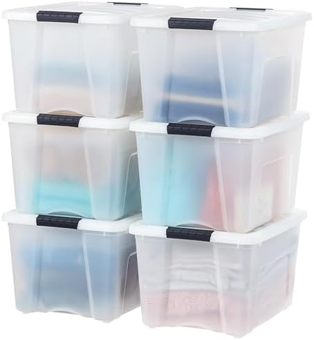 IRIS USA 6-Pack 40 Quart Storage Bins by IRISUSA