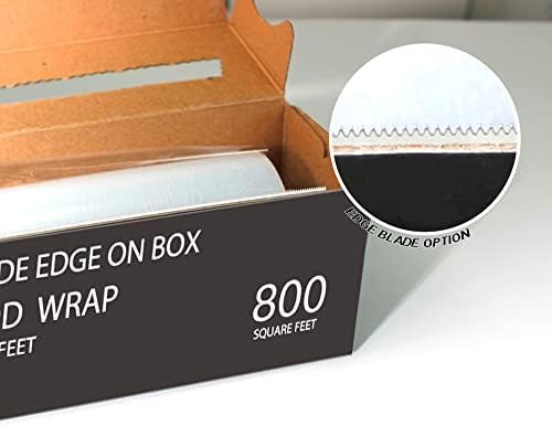 Plastic Food Wrap- 1600 SQ. FT. BPA-Free, Optional Slide Cutter Included - Image 4