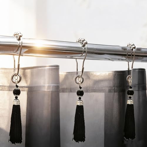 Set of 12 Boho Shower Curtain Hooks - Image 4
