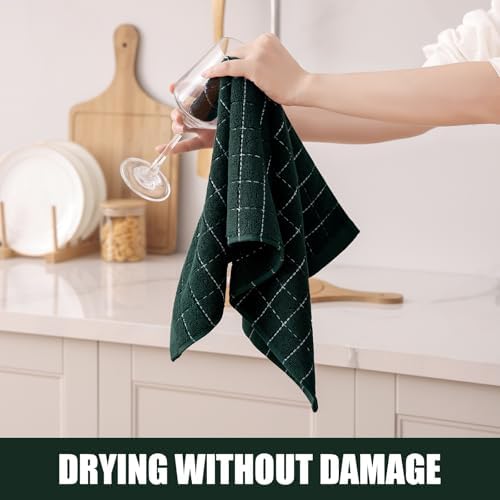 Homaxy 100% Cotton Terry Kitchen Towels, 4 Pack - Image 4