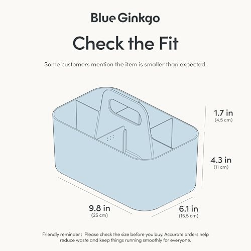 BLUE GINKGO Stackable Organizer Caddy, Made in Korea - Image 3