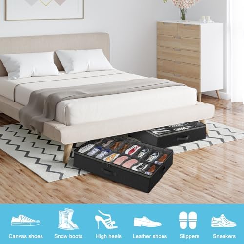 Under Bed Shoe Storage Organizer - Image 2