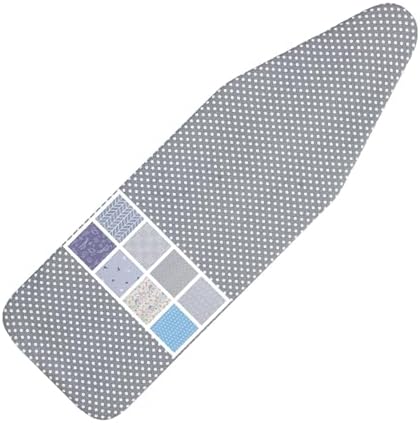 Ironing Board Cover and Pad Standard Size 15 x 54, 3 Pairs of Hook and Loop by LCLW