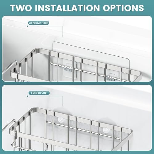 4-in-1 Sponge Holder for Kitchen Sink, Sink Caddy Organizers - Image 4