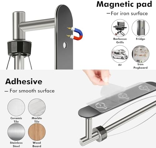 KIHOGEM Magnetic Paper Towel Holder, One Hand Operable - Image 5
