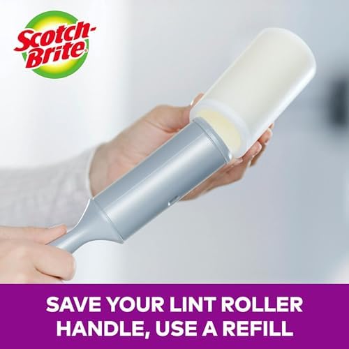 Scotch-Brite Pet Extra Sticky Lint Rollers 4 Rollers 48 Sheets Per Roller 192 - Image 5