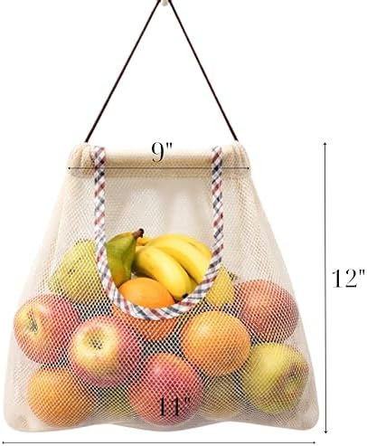 Reusable Hanging Storage Mesh Bags, 2 Bags - Image 2