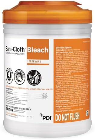 Sani-Cloth Bleach Disposable Wipe by PDI