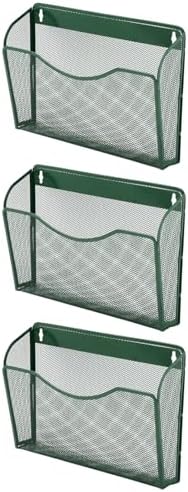 EASEPRES 3 Single Pocket Mesh Hanging File Organizer, Vertical Wall Mounted by EASEPRES