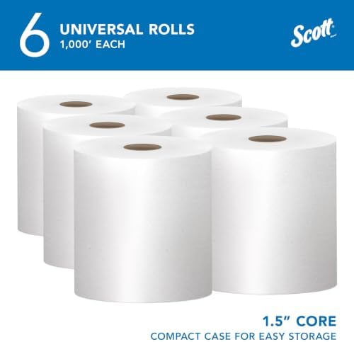 Scott Professional Hard Roll Paper Towels, 6 Rolls x 1000' - Image 2
