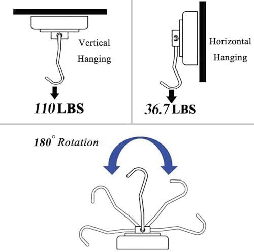110 LBS Magnetic Hooks Heavy Duty - Image 3