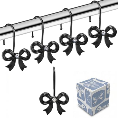 Bow Shower Curtain Hooks by YanKiTour
