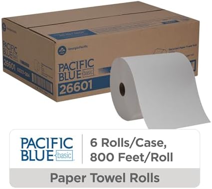 Pacific Blue Basic Recycled Paper Towel Rolls by GP PRO, 800 Feet Roll - Image 2