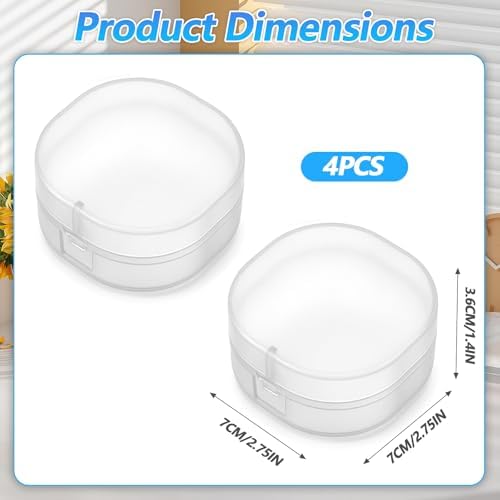 4 Pcs Travel Cotton Round Holder, Cotton Rounds - Image 2