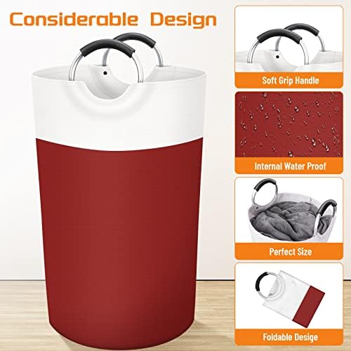 BlissTotes 90L Laundry Basket, Freestanding Collapsible Hamper - Image 3