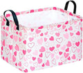 MAIZMZ Girls Gift Basket Heart Print Storage Cube by MAIZMZ