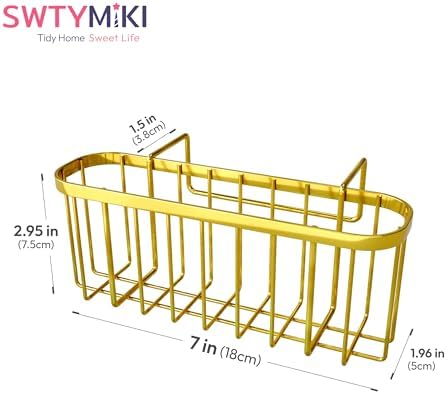 SWTYMIKI Sponge Holder for Kitchen Sink, Kitchen Sink Caddy Rustproof Sponge - Image 7