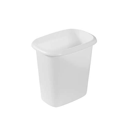 Rubbermaid Vanity Trash Can/Wastebasket 1.5-Gallons/6-Quarts White by Unknown