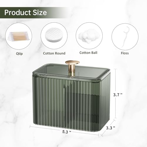 3 Slots Clear Plastic Q Tip Holder - Image 2