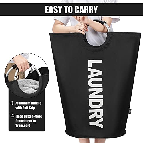 DOKEHOM 125L X-Large Laundry Basket Bag, Collapsible Tall Hamper - Image 4