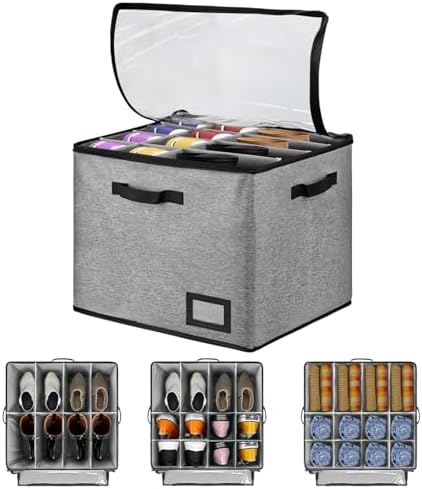 UPgraded Stackable Shoe Box Organizer by Grekos