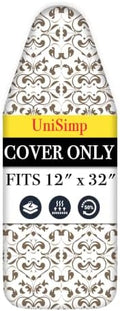 UniSimp Small Ironing Board Cover and Pad 12"x32" Small Iron Board Cover by UniSimp