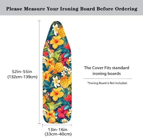 Cute Green Palm Ironing Board Cover and Pad Standard Tabletop Ironing Board - Image 5