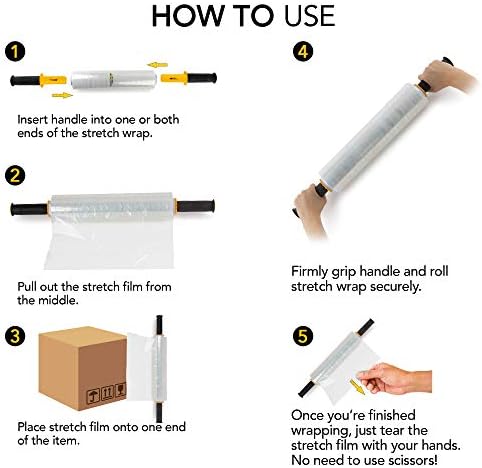 Modern Innovations 15 Inch Clear Stretch Wrap Roll - Image 4
