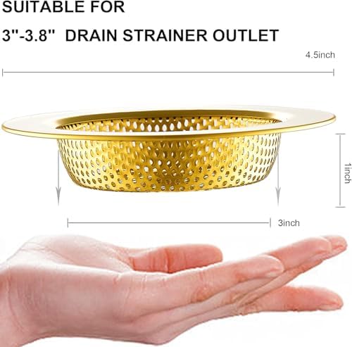 LASSHSWA Kitchen Sink Strainer Stainless Steel, Kitchen Sink Drain Strainer - Image 2