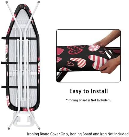 Love Heart Ironing Board Cover Valentines Day Ironing Board Dust Cover Standard - Image 4
