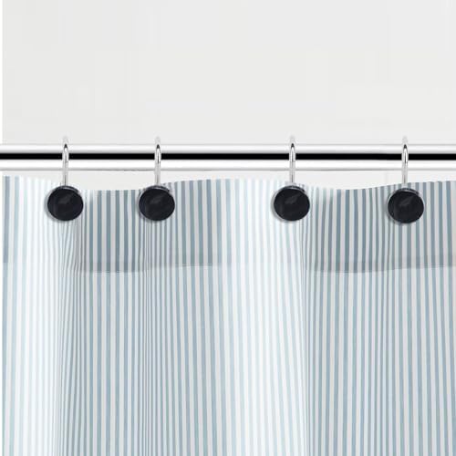 J&V TEXTILES Shower Curtain Hooks Rings, Rust Resistant Metal Double Glide - Image 4
