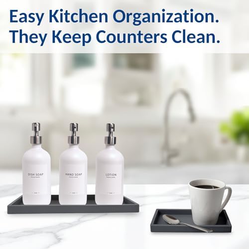Spacewiser Countertop & Vanity Silicone Tray – 2 PC Set - Image 6