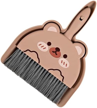Mini Dustpan and Brush Set, Cartoon Portable Cleaning Broom - Image 4