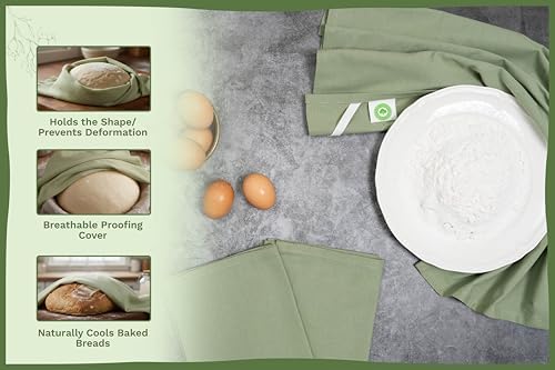 Sage Green Flour Sack Tea Towels - Image 3