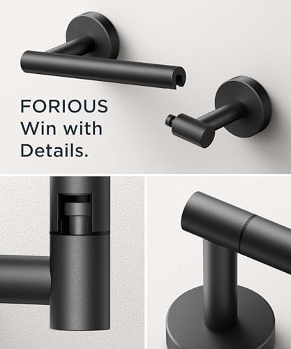 FORIOUS Commercial Toilet Paper Holder Wall Mount Bathroom Tissue Holder - Image 5