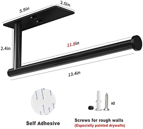 VAEHOLD Self Adhesive Paper Towel Holder Under Cabinet Mount, Wall Mount Paper - Image 3