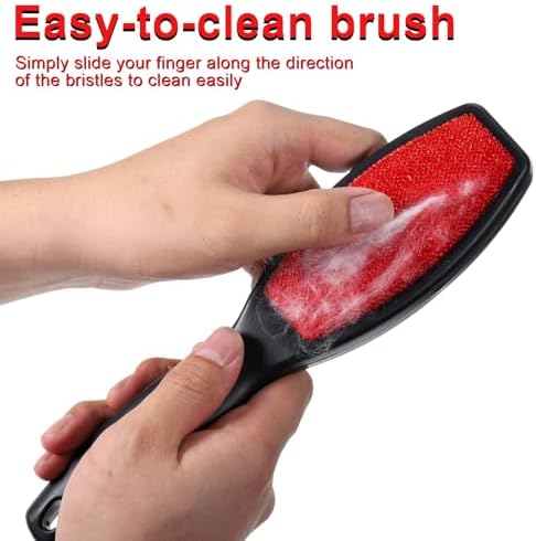 3 Pack Lint Brushes for Clothes, Double-Sided Lint Remover Brush, Reusable Pet - Image 3