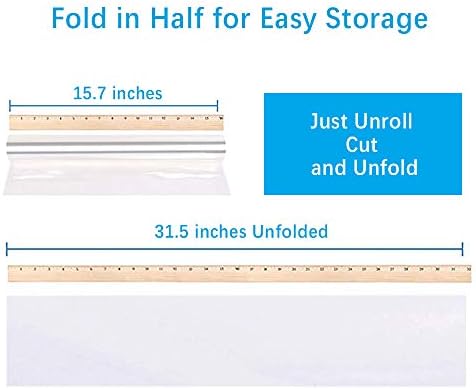 JOYIT Clear Cellophane Wrap Roll, 100ft x 31.5in, 3 Mil Thick - Image 2