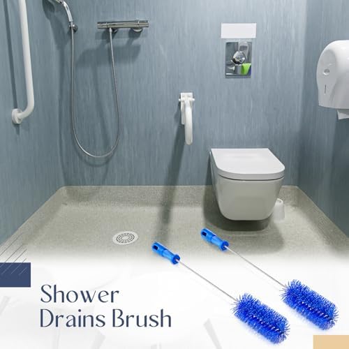 Baderke 2 Pcs Drain Brush Pipe Cleaning Tube Brush, 19.7 x 2.4 Inch - Image 6