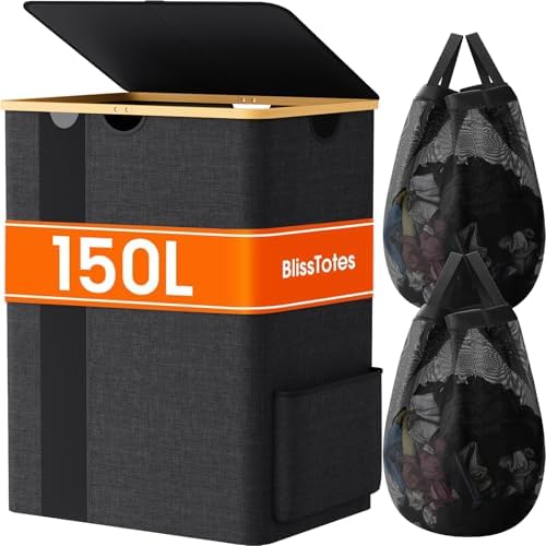 BlissTotes 150L Laundry Basket Hamper by BlissTotes