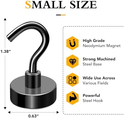 TRYMAG Magnetic Hooks for Cruise Cabins, 36 Pack - Image 2